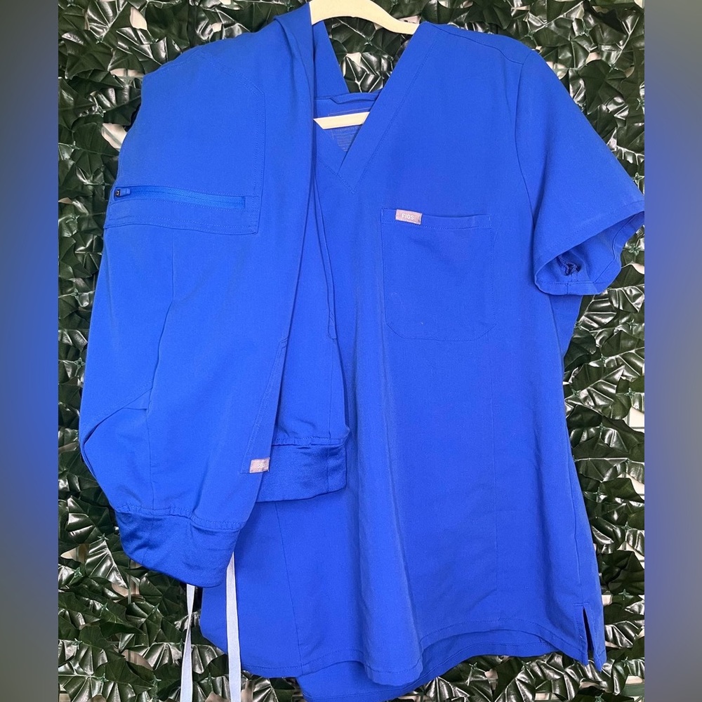 Figs Blue Scrub Set